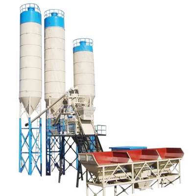 Construction Material Stores 35m3/h Automatic Concrete Mixing Plant Concrete Mixing Plant Conveyor Belt Concrete Batching Plant