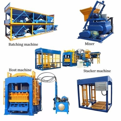 QT5-15 automatic concrete block making machine in zambia , cement paving interlock hollow hydraulic block machine for sale