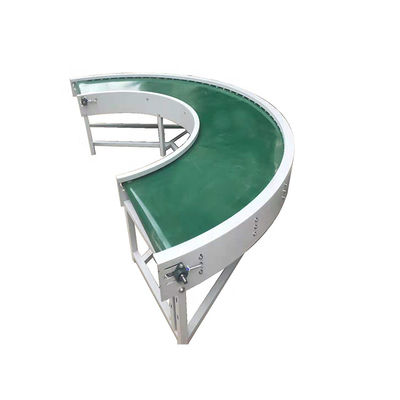 2022 heat resistant high quality powered curve conveyor with PVC belt factory wholesale 180 degree and 90 degree rotation belt conveyor