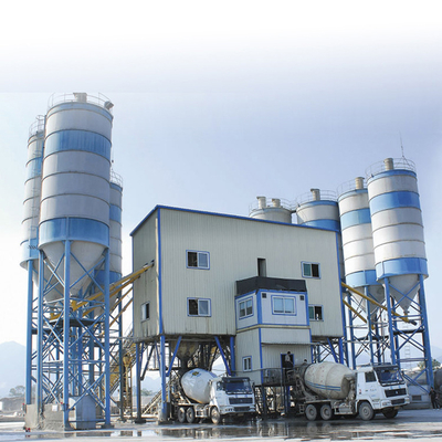 Factory price 60m3/h HZS60 belt conveyor concrete batching mixing plant for sale