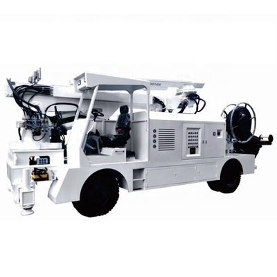 New wet concrete shotcrete machine four wheel steering price with telescopic robotic arm